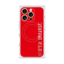 プレミアムスクエアケース with MagSafe［ SUPER PRIVATE - ロゴ - Red ］