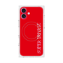 プレミアムスクエアケース with MagSafe［ SUPER PRIVATE - ロゴ - Red ］