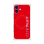 プレミアムスクエアケース with MagSafe［ SUPER PRIVATE - ロゴ - Red ］