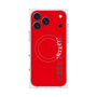 プレミアムスクエアケース with MagSafe［ SUPER PRIVATE - ロゴ - Red ］
