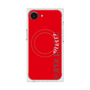 プレミアムスクエアケース with MagSafe［ SUPER PRIVATE - ロゴ - Red ］