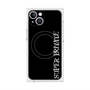 プレミアムスクエアケース with MagSafe［ SUPER PRIVATE - ロゴ - Black ］