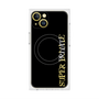 プレミアムスクエアケース with MagSafe［ SUPER PRIVATE - ロゴ - Black ］