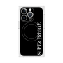 プレミアムスクエアケース with MagSafe［ SUPER PRIVATE - ロゴ - Black ］