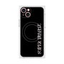 プレミアムスクエアケース with MagSafe［ SUPER PRIVATE - ロゴ - Black ］