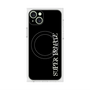 プレミアムスクエアケース with MagSafe［ SUPER PRIVATE - ロゴ - Black ］