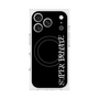 プレミアムスクエアケース with MagSafe［ SUPER PRIVATE - ロゴ - Black ］