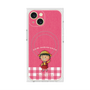 プレミアムスクエアケース with MagSafe［ ちびまる子ちゃん - ピンクチェック ］