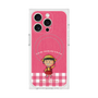 プレミアムスクエアケース with MagSafe［ ちびまる子ちゃん - ピンクチェック ］