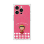 プレミアムスクエアケース with MagSafe［ ちびまる子ちゃん - ピンクチェック ］