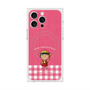 プレミアムスクエアケース with MagSafe［ ちびまる子ちゃん - ピンクチェック ］