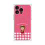 プレミアムスクエアケース with MagSafe［ ちびまる子ちゃん - ピンクチェック ］