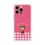 プレミアムスクエアケース with MagSafe［ ちびまる子ちゃん - ピンクチェック ］
