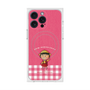 プレミアムスクエアケース with MagSafe［ ちびまる子ちゃん - ピンクチェック ］