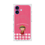 プレミアムスクエアケース with MagSafe［ ちびまる子ちゃん - ピンクチェック ］