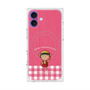 プレミアムスクエアケース with MagSafe［ ちびまる子ちゃん - ピンクチェック ］