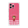 プレミアムスクエアケース with MagSafe［ ちびまる子ちゃん - ピンクチェック ］
