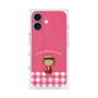 プレミアムスクエアケース with MagSafe［ ちびまる子ちゃん - ピンクチェック ］