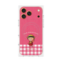 プレミアムスクエアケース with MagSafe［ ちびまる子ちゃん - ピンクチェック ］