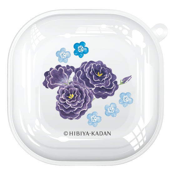 Galaxy Buds2 Proケース［ 日比谷花壇 - FloralSymphony - ネイビー ］