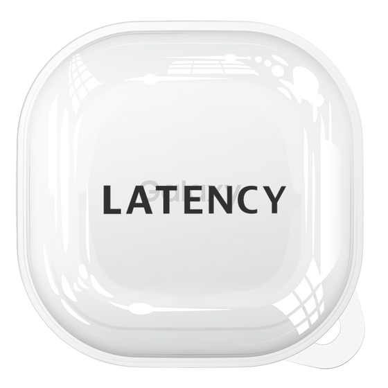 Galaxy Buds2ケース［ LATENCY - Logotype - Black ］