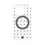 プレミアムパネル with SnapMag［ CASEPLAY Crown dots Black - ケースプレイ・クラウン・ドッツ ブラック ］