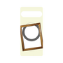 プレミアムパネル with SnapMag［ Photo Frame - Ivory ］