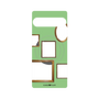 プレミアムパネル with SnapMag［ Photo Frames - Light Green ］