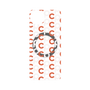プレミアムパネル with SnapMag［ オリジナル - CASEPLAYイニシャル総柄 - オレンジ ］