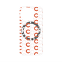 プレミアムパネル with SnapMag［ オリジナル - CASEPLAYイニシャル総柄 - オレンジ ］