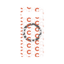 プレミアムパネル with SnapMag［ オリジナル - CASEPLAYイニシャル総柄 - オレンジ ］