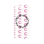 プレミアムパネル with SnapMag［ オリジナル - CASEPLAYイニシャル総柄 - ピンク ］