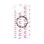 プレミアムパネル with SnapMag［ オリジナル - CASEPLAYイニシャル総柄 - ピンク ］