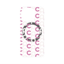 プレミアムパネル with SnapMag［ オリジナル - CASEPLAYイニシャル総柄 - ピンク ］