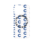 プレミアムパネル with SnapMag［ オリジナル - CASEPLAYイニシャル総柄 - ネイビー ］