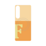 プレミアムパネル with SnapMag［ オリジナル - initial two tone - F orange ］