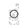 プレミアムパネル with SnapMag［ オリジナル - CASEPLAYイヌ総柄 - black ］