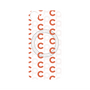 プレミアムパネル with SnapMag［ オリジナル - CASEPLAYイニシャル総柄 - オレンジ ］