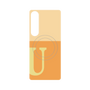 プレミアムパネル with SnapMag［ オリジナル - initial two tone - U orange ］