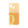 プレミアムパネル with SnapMag［ オリジナル - initial two tone - Q orange ］