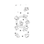 プレミアムパネル with SnapMag［ オリジナル - CASEPLAYイヌ総柄 - black ］