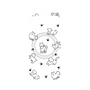 プレミアムパネル with SnapMag［ オリジナル - CASEPLAYイヌ総柄 - black ］