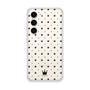 Galaxy 着せ替えクリアプレート［ CASEPLAY Crown dots Black - ケースプレイ・クラウン・ドッツ ブラック ］