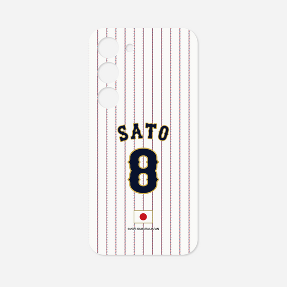 Galaxy 着せ替えクリアプレート［ 侍ジャパン - ホーム #8 SATO ］