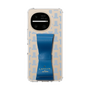スリムプロテクションケース LANVIN en Bleu - STAND & RING RIBBON［ LANVIN en Bleu - Monogram - Blue ］