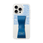 スリムプロテクションケース LANVIN en Bleu - STAND & RING RIBBON［ LANVIN en Bleu - Lace - Blue ］