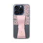 スリムプロテクションケース LANVIN en Bleu - STAND & RING RIBBON［ LANVIN en Bleu - Lace - Pink ］
