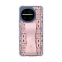 スリムプロテクションケース LANVIN en Bleu - STAND & RING RIBBON［ LANVIN en Bleu - Logo Pattern - Pink ］