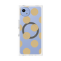 プレミアムスクエアケース with SnapMag［ シンプルドット - Beige ］
