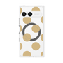 プレミアムスクエアケース with SnapMag［ シンプルドット - Beige ］